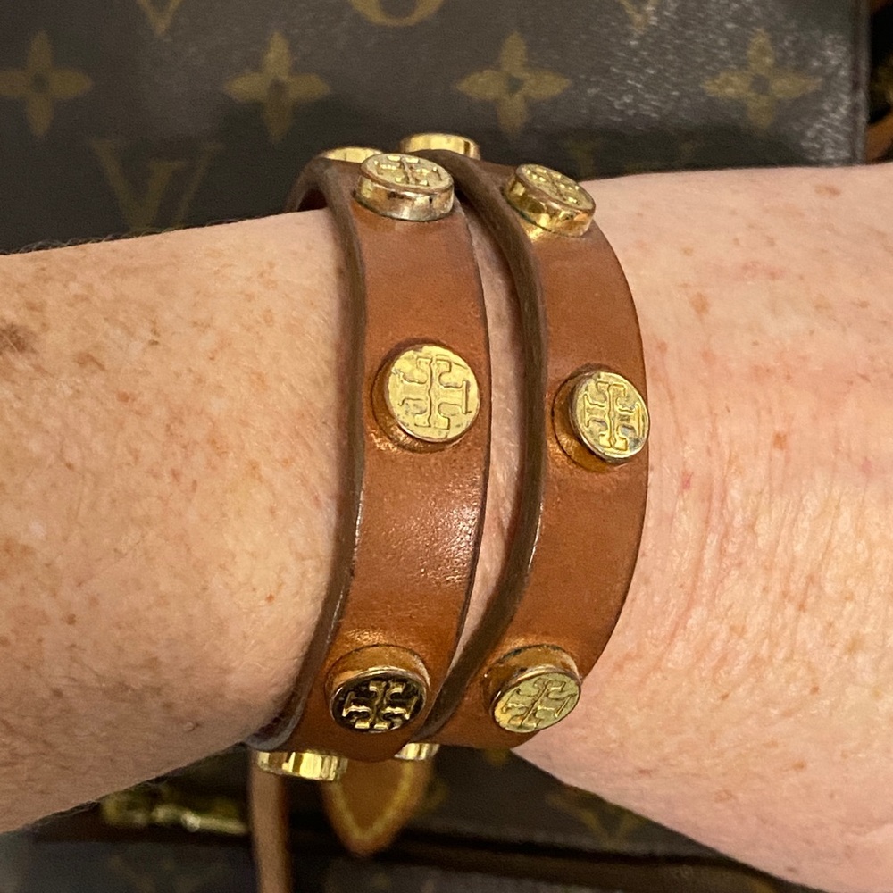Tory Burch leather wrap bracelet